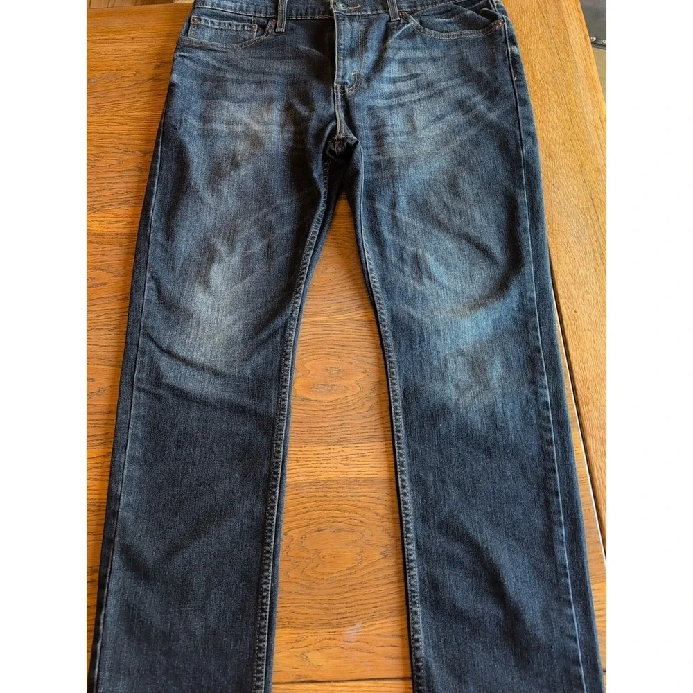 Levi Strauss Signature Skinny Jeans Dark Blue Cotton Blend Denim 38W X 30L  EUC